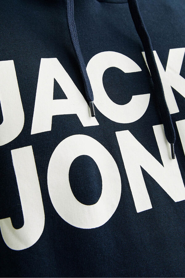 Jack & Jones PLUS Large logo sweatshirt blue