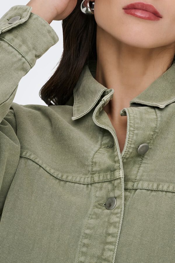 JDY Chaqueta vaquera verde