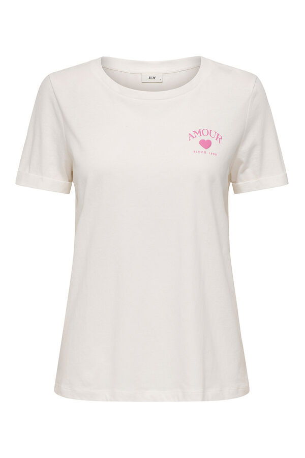 JDY Camiseta manga corta blanco