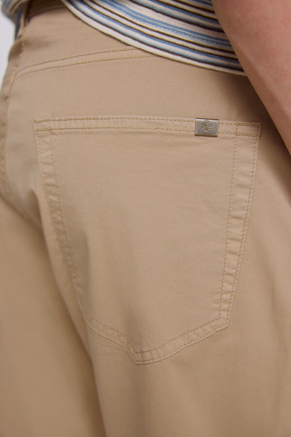 Springfield Pantalon 5 poches d&eacute;lav&eacute; coupe slim gris