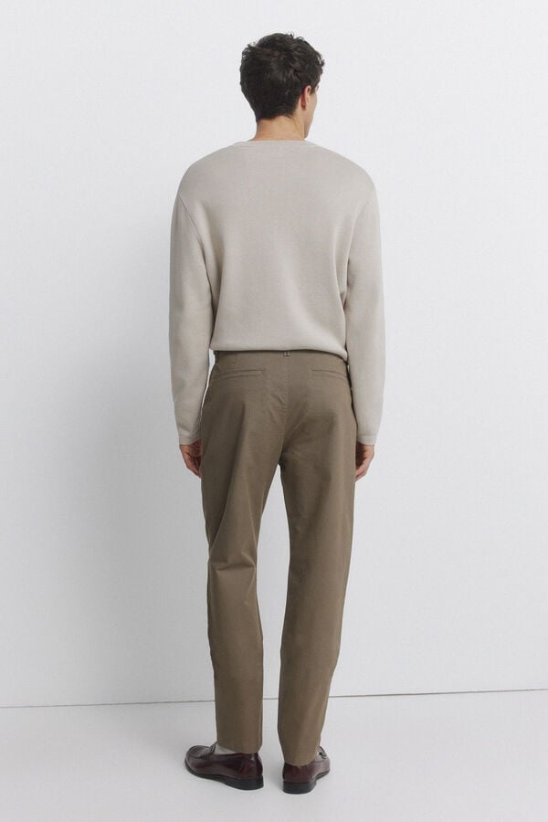 Springfield Cal&ccedil;as chino microestampado slim fit cru