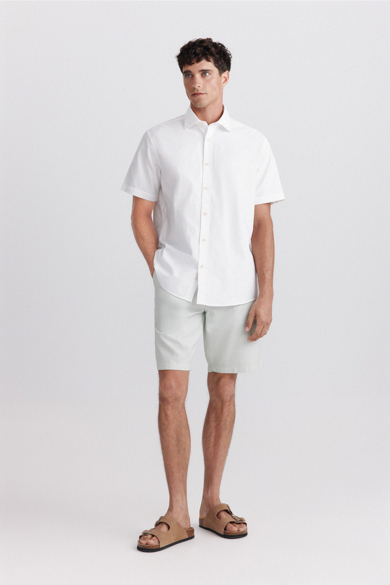 Springfield Wide & relaxed fit technical Bermuda shorts