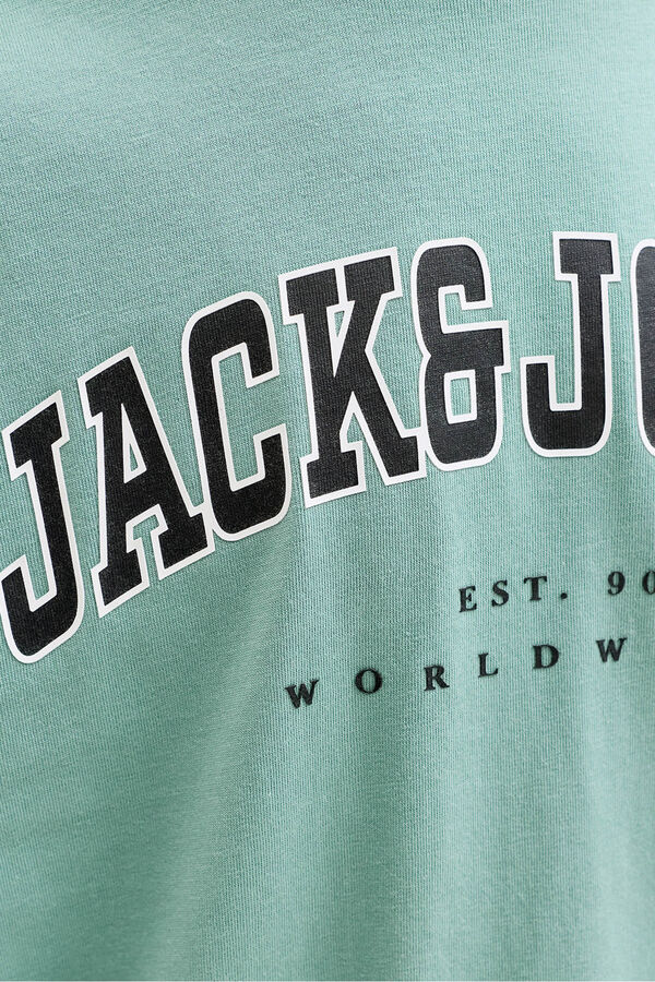 Jack & Jones Junior T-shirt relaxada logo azul