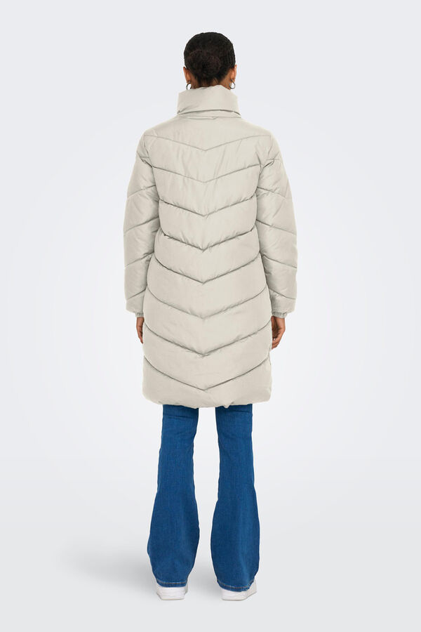 Springfield Long quilted coat gray