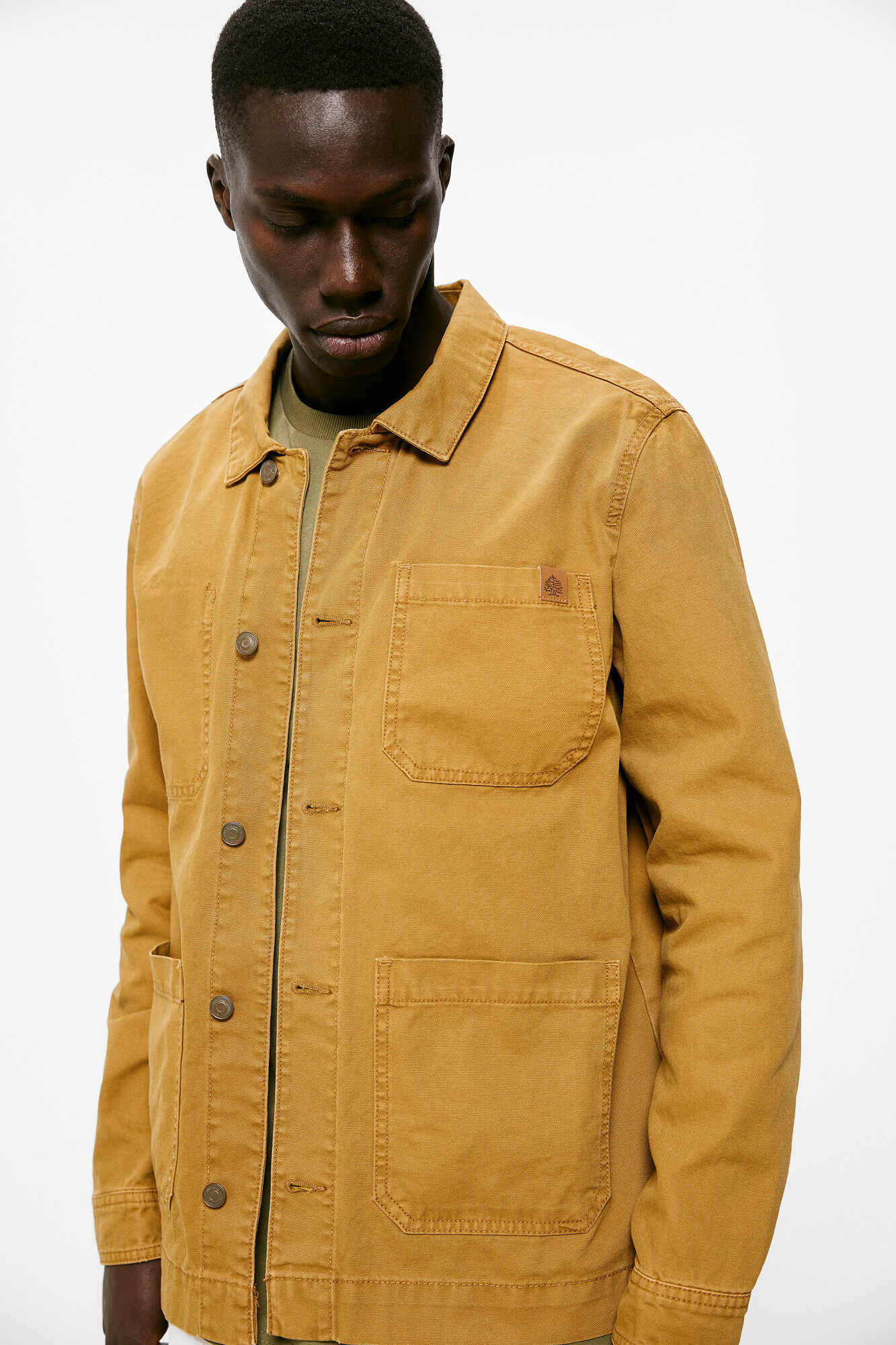 Mens sale yellow overshirt