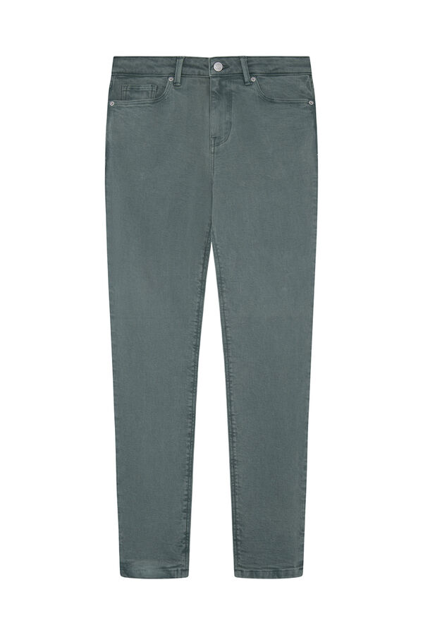 Springfield Slim cropped colour jeans mallow