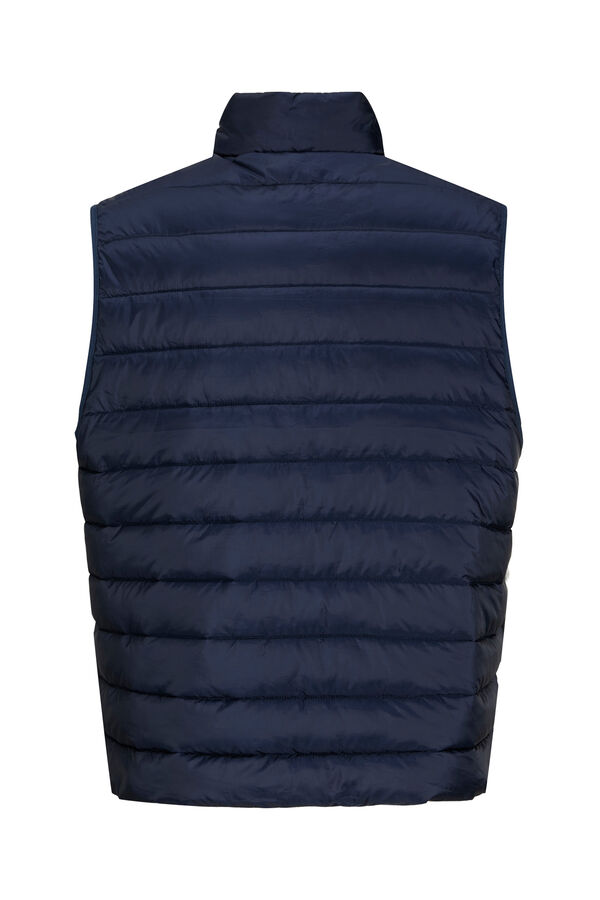 Jack & Jones Chaleco puffer corto azul
