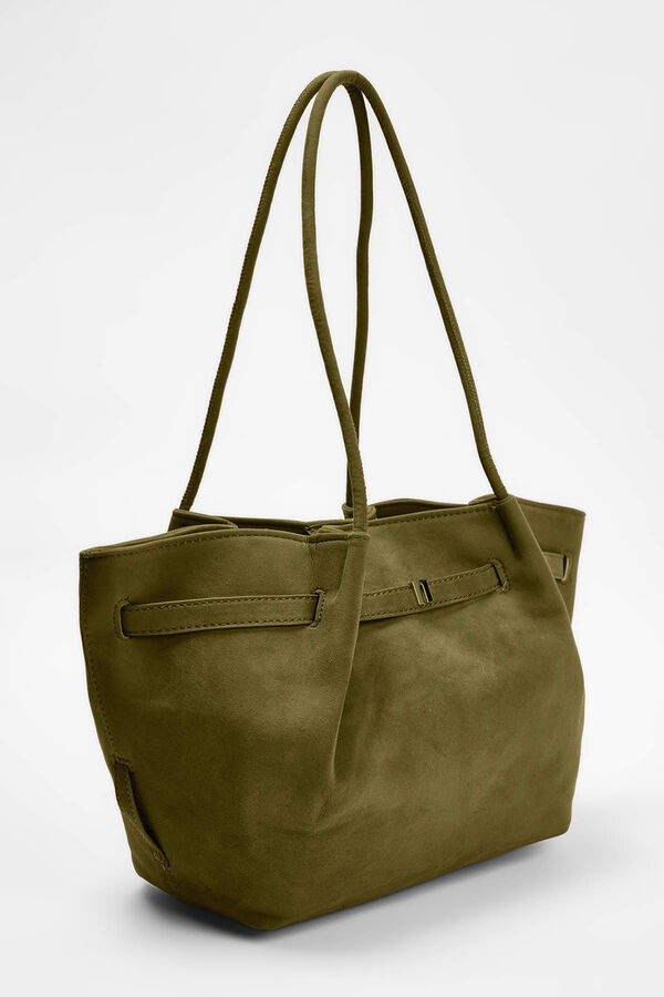 Trendyol Bolso shopper de ante verde
