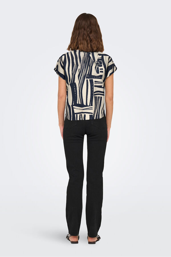 JDY Camiseta manga corta fluida gris