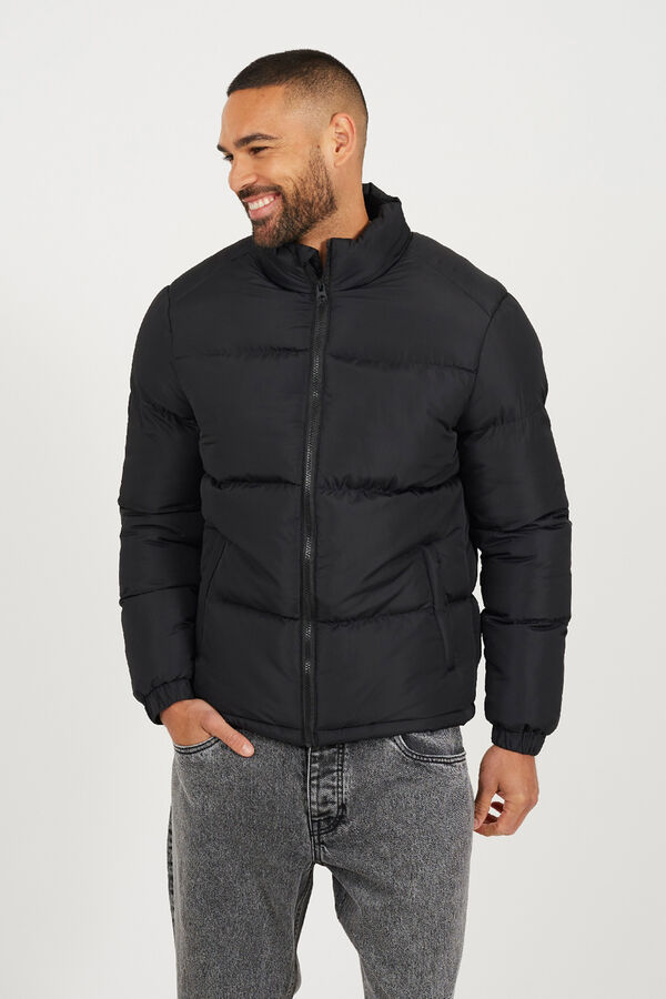 Brave Soul Puffer jacket black