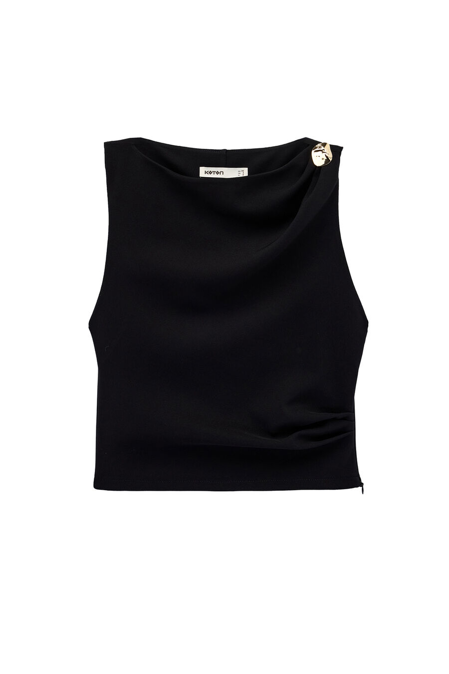 Top sin mangas detalle metálico