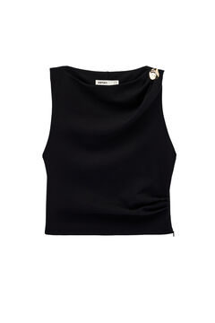 Koton Top sem mangas com detalhe met&aacute;lico