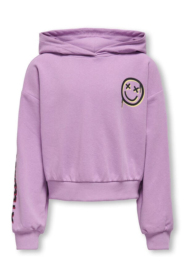 Only Girls Cropped sweatshirt for girls pink