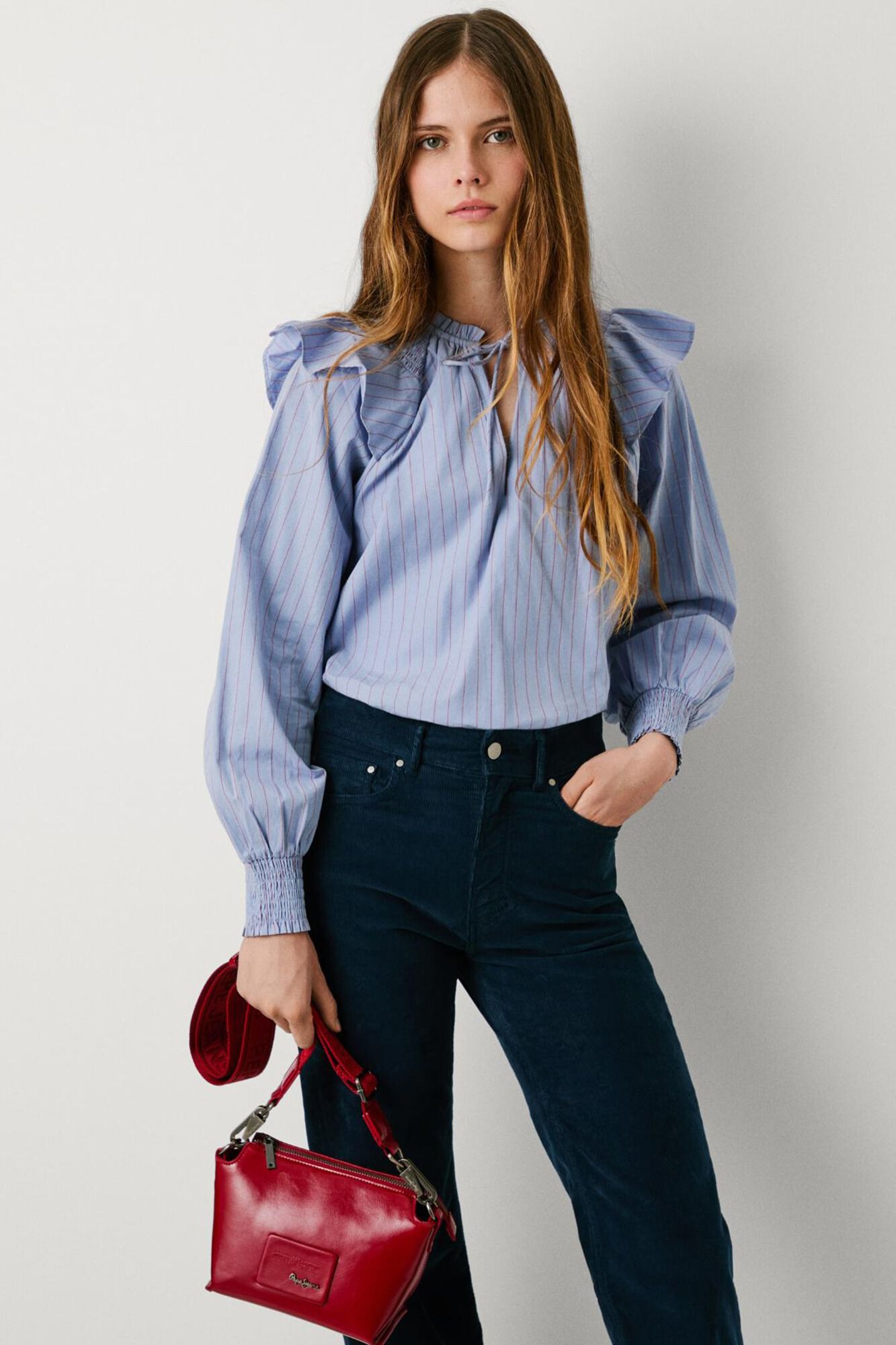 Pepe Jeans Blusa Popel&iacute;n De Rayas