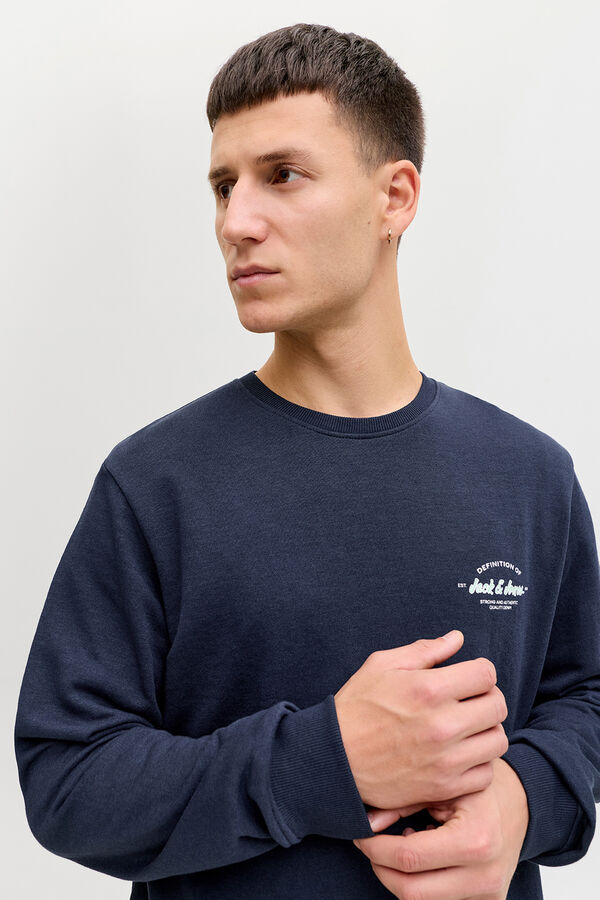 Jack & Jones Sudadera b&aacute;sica logo azul