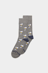 Springfield Blue Snoopy jacquard socks™ Siva