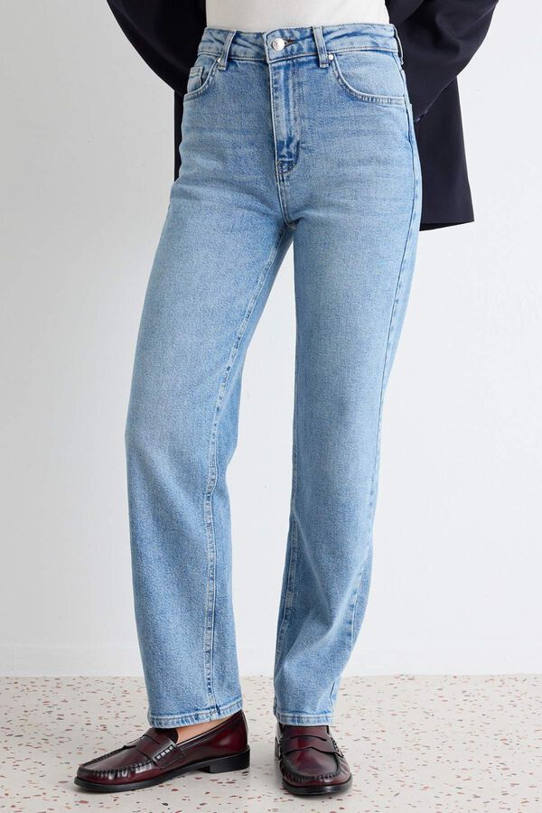 Trendyol Cal&ccedil;as jeans mom azul