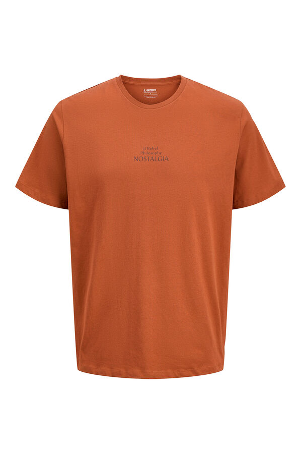 JJ REBEL T-shirt with back print Narandžasta