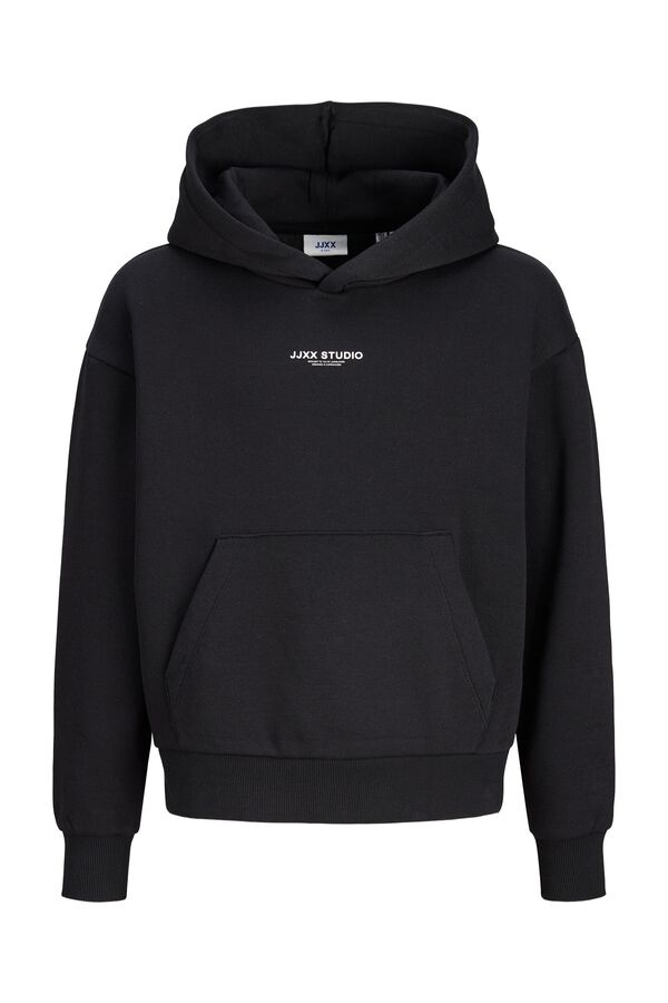 Jack & Jones Girl Hooded logo sweatshirt black