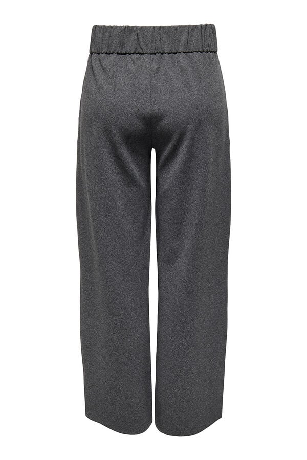 JDY Pantalón largo wideleg gris
