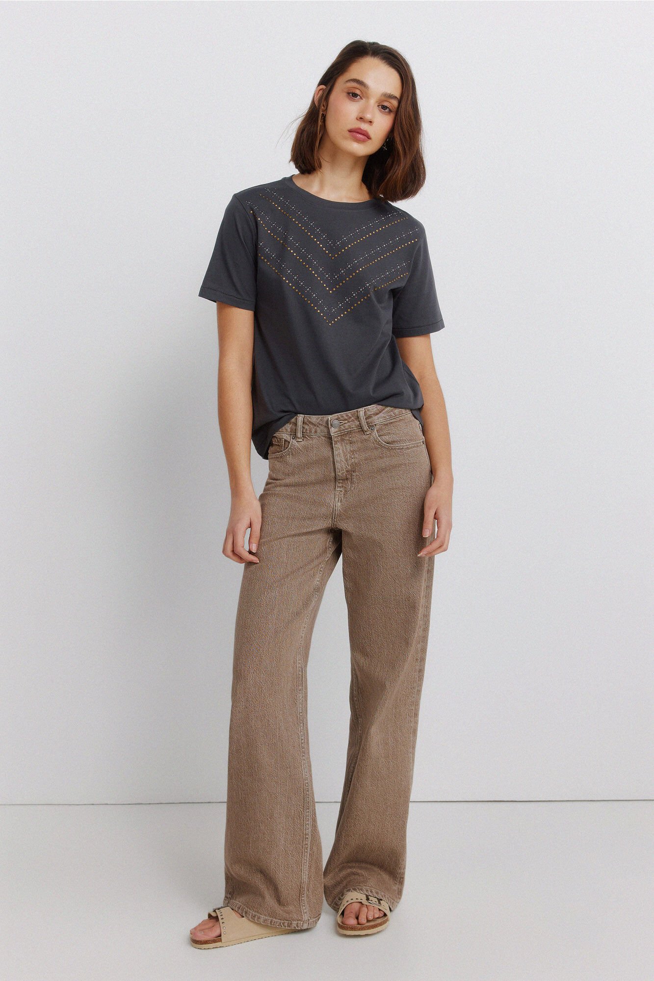 Springfield Studded short sleeve T-shirt