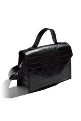 Springfield Crocodile print handbag crna