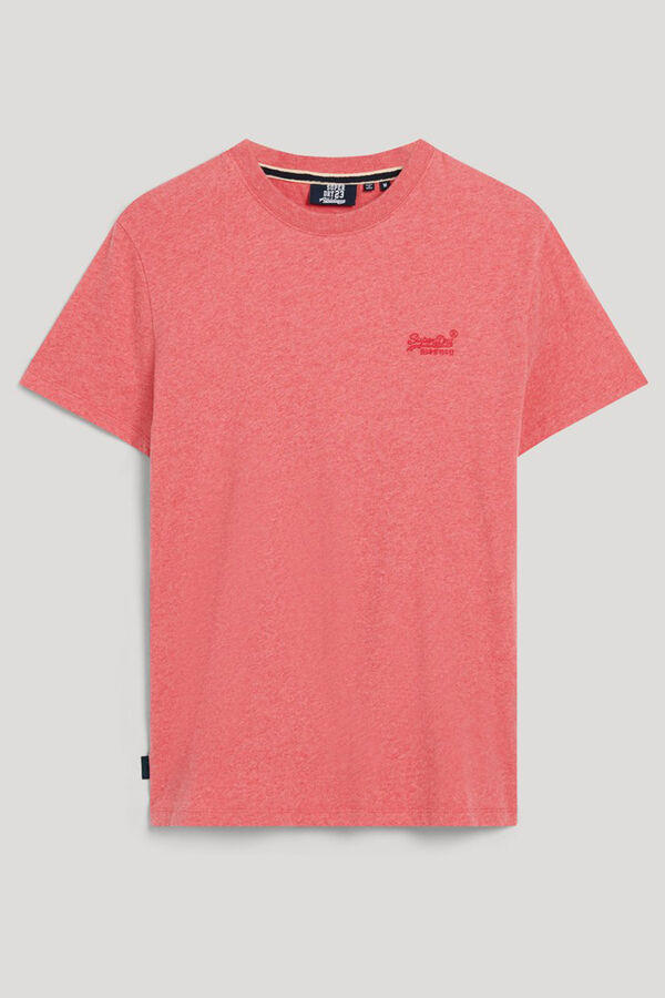 Springfield Camiseta de algodón orgánico con logotipo Essential coral