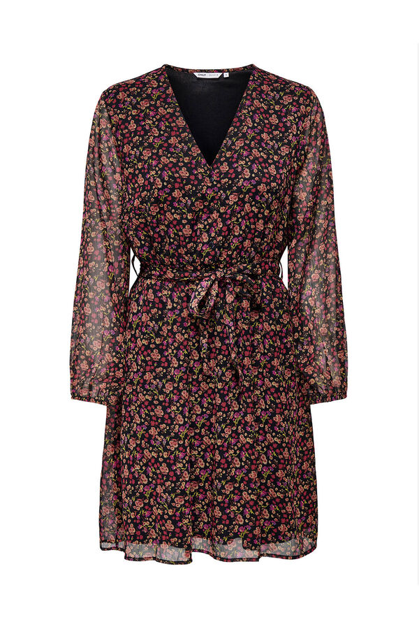Only Vestido corto de gasa estampado