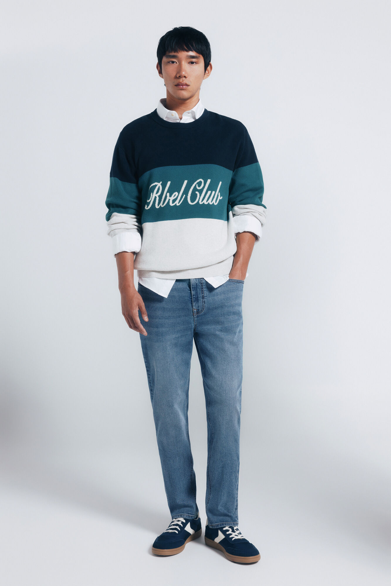 Springfield Slim fit overdyed jeans