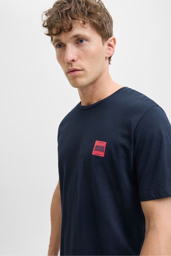 Jack & Jones short sleeve logo T-shirt blue
