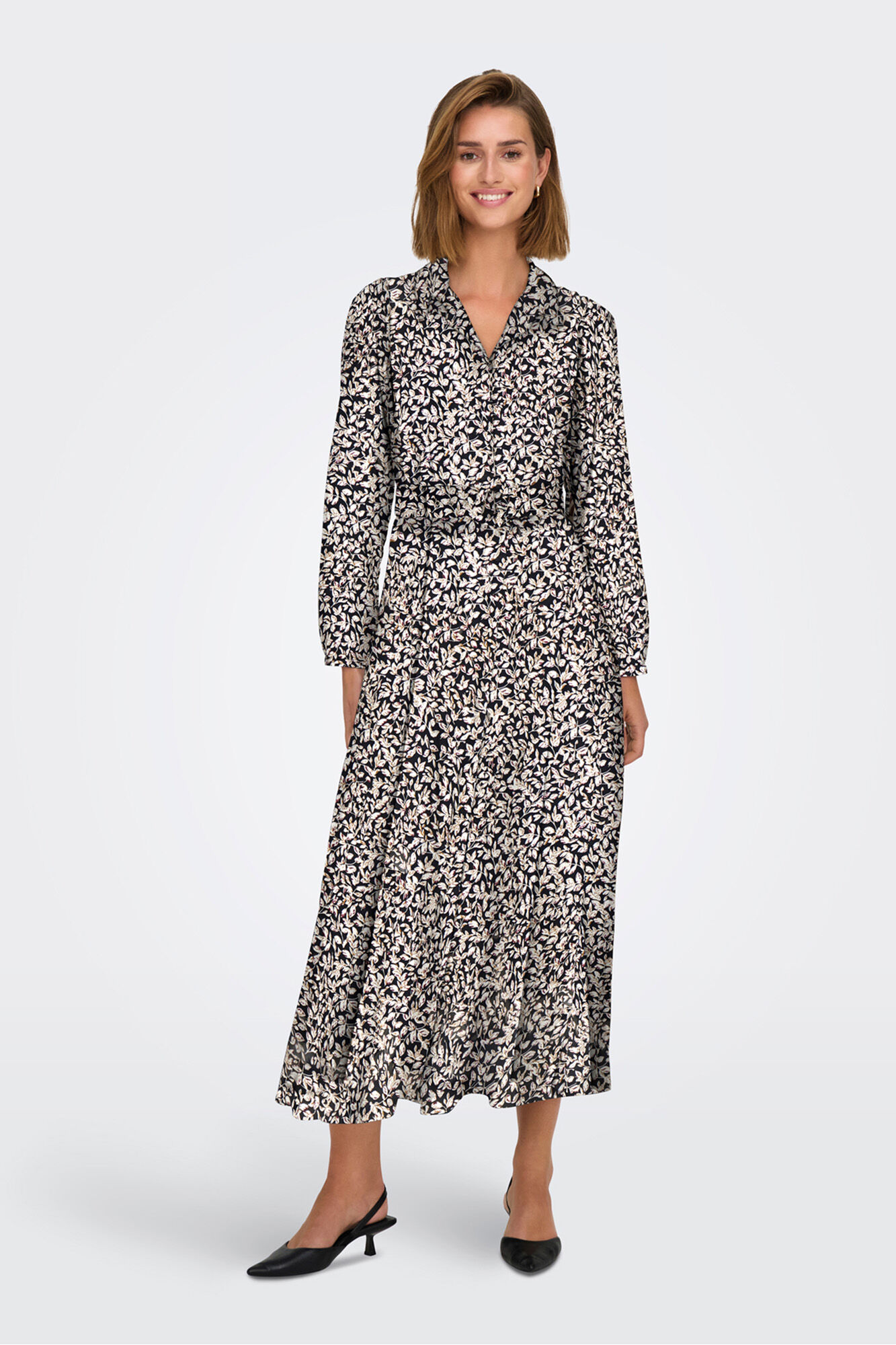 Only Vestido longo de chiffon