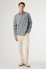 Pepe Jeans Camisa Cuadros Fit Regular azul