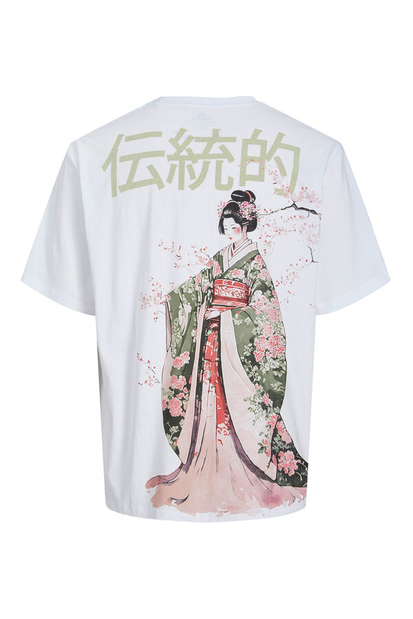 Jack & Jones Camiseta back print blanco