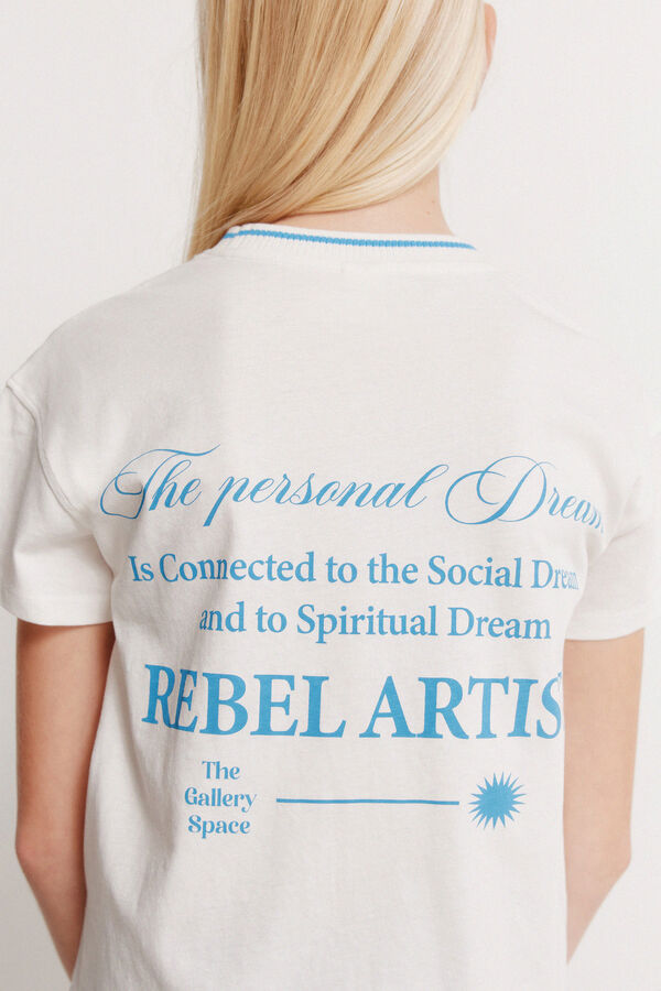 Springfield Kids Majica kratkih rukava rebel za devojčice Bež