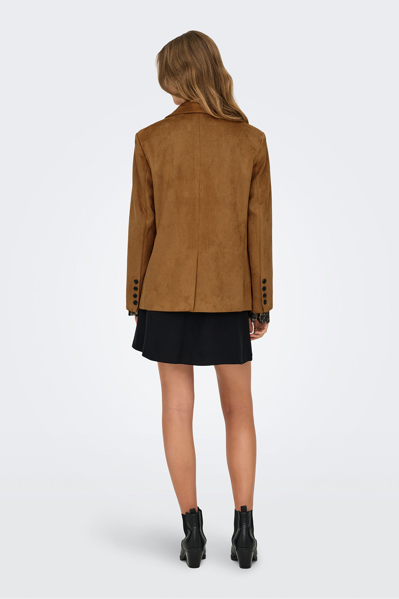 Only Blazer de traje de ante