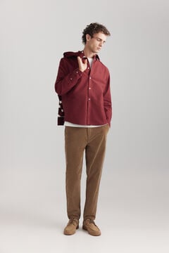 Springfield Chemise oxford teinte en pi&egrave;ce