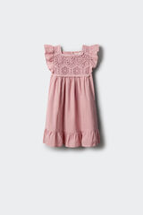 Springfield Kids Vestido detalles crochet ni&ntilde;a morado/lila