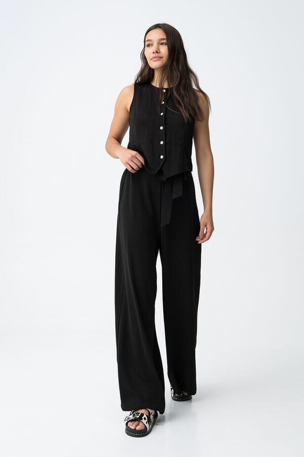 Tiffosi Palazzo pants noir