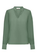 JDY Blusa fluida de manga comprida cinzento