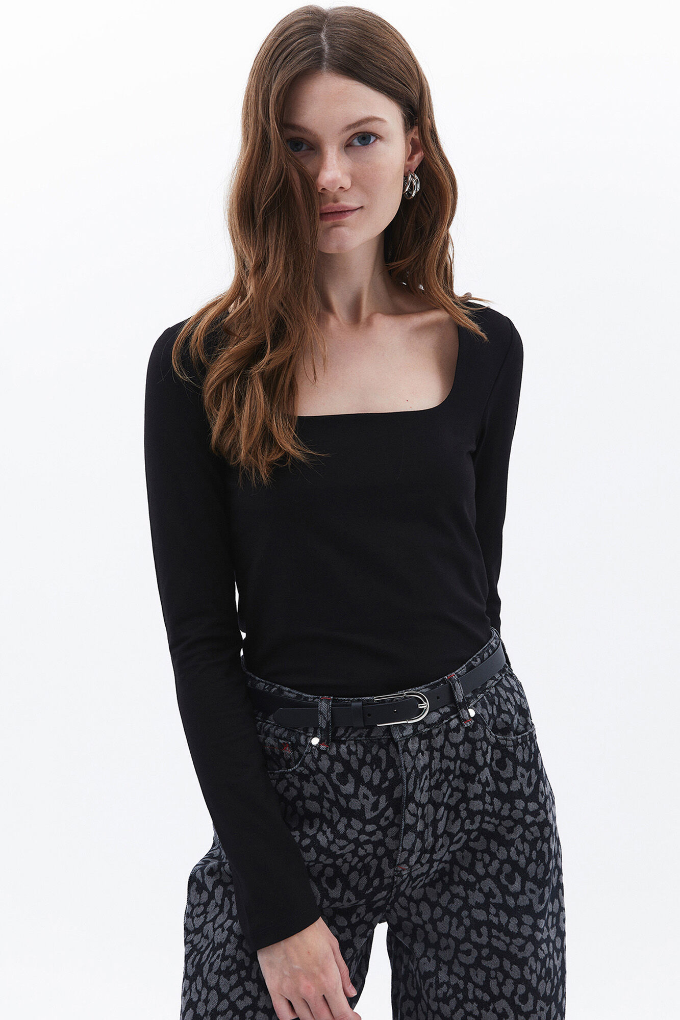 Oxxo Camiseta escote cuadrado