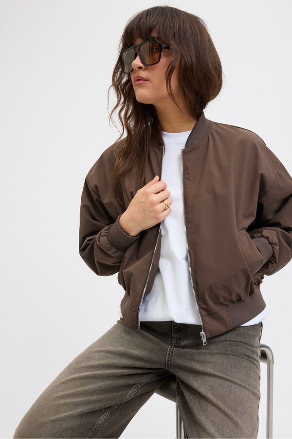 Jack & Jones Cazadora bomber marr&oacute;n