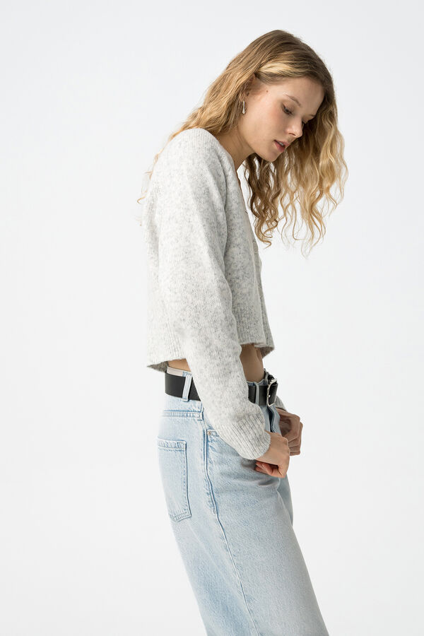 Tiffosi Cardigan cropped gris