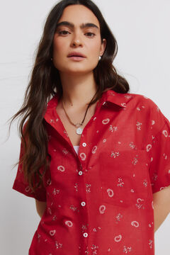 Springfield Printed oversized shirt