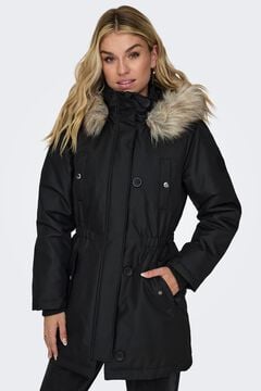 Only Parka con capucha con pelo