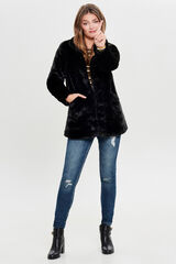 Only Faux fur coat black