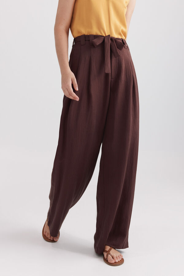 Springfield Tie tailored trousers brown