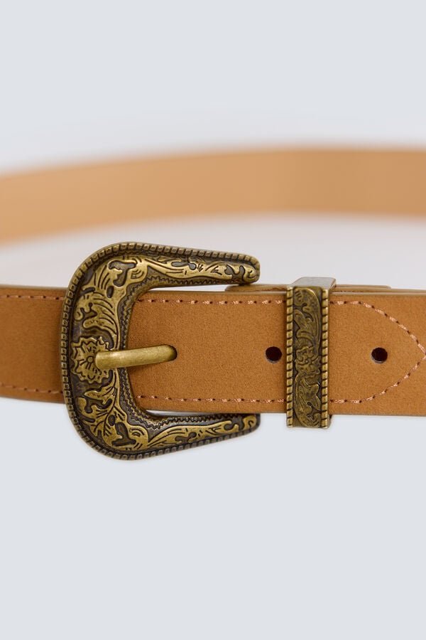 Springfield Kaubojski pro&scaron;iveni remen Boja kože