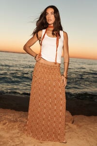Springfield Smock waist long skirt
