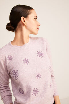 Springfield Embroidered Floral Jumper purple