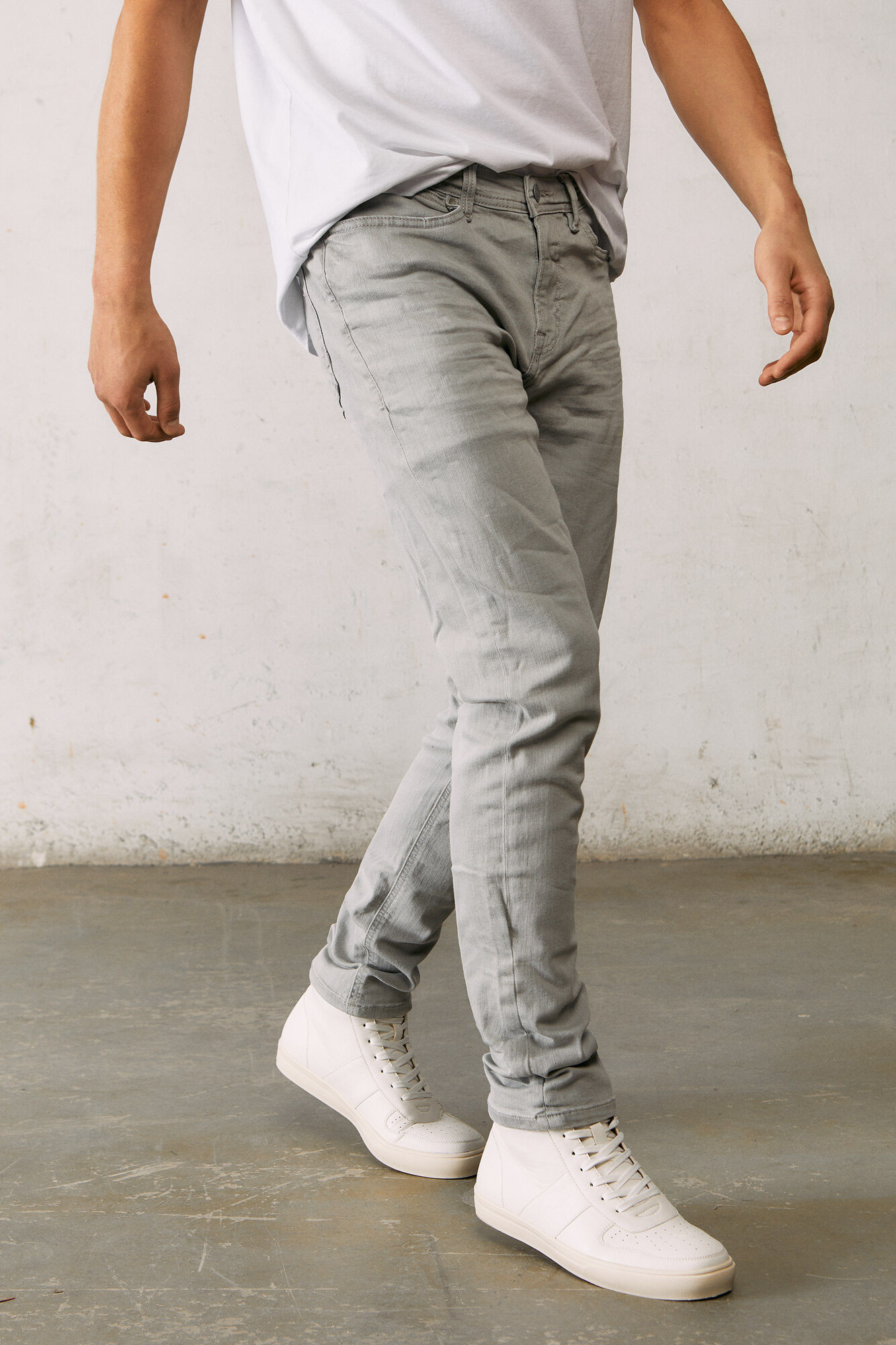 Jeans Slim Lavé Moyen-Foncé Bleuté Homme | Jeans SPRINGFIELD • Ur Right Hand